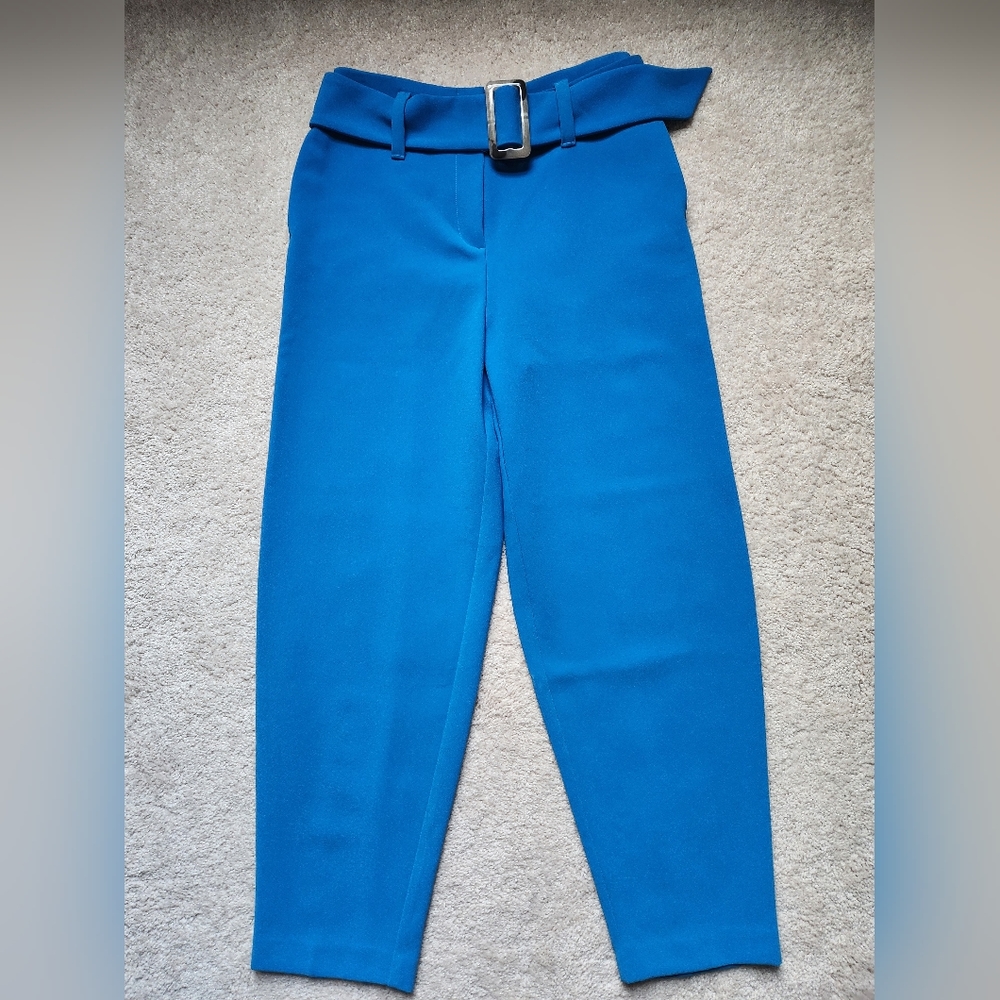 TOPSHOP tapered pants with belt